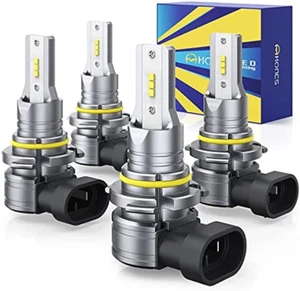 9005 9006 LED Headlight Bulbs, 300% Brighter Wireless LED HB3 HB4 High/Low Beam, - Picture 1 of 12
