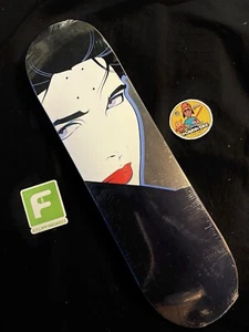 SUPER RARO Patrick Nagel Ojos Cromados Lámina Mujer HUF Tabla de Monopatín Arte Hufnagel - Imagen 1 de 8