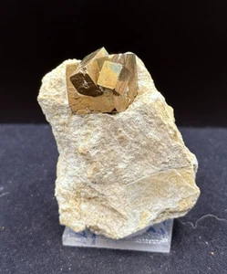 PIRITA Pyrite - NAVAJUN La Rioja España SPAIN MINERALES COLECCION 5x4x3cms B4 - Picture 1 of 8