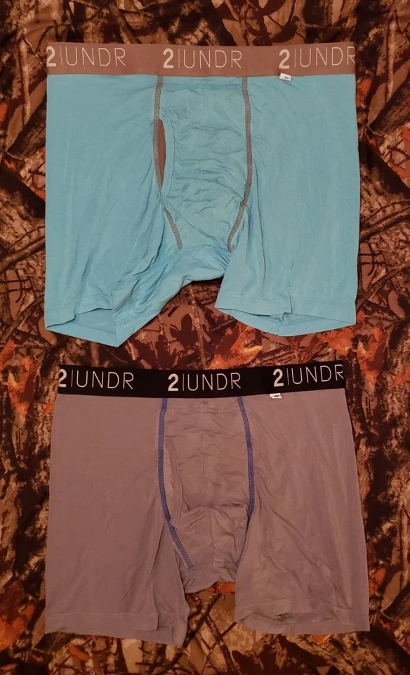 Lote de 2 calzoncillos boxer vintage de hombre con timbre elástico 2 under bolsa ropa interior mediana Foto 1 de 4
