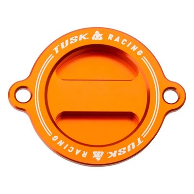 Tusk Aluminum Oil Filter Cover Orange For KTM 450 XC-F 2013-2015 - Image 1 of 4