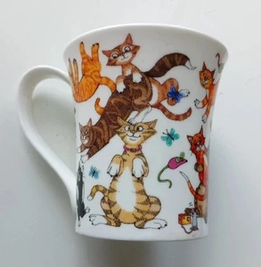 Dunoon Catastrophe Cats Galore Cherry Denman British Kitty Mug Made In England - Picture 1 of 14