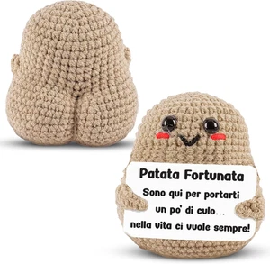WELCOMAT Patata Portafortuna, Positive Potato, Regalo Simpatici, Idee Regalo per - Imagen 1 de 7
