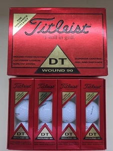 Nuevas pelotas de golf Titleist DT Wound 90 blancas “The Distance Titlesist” - Imagen 1 de 1