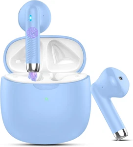 Auriculares Inalámbricos, Auriculares Bluetooth 5.3 In Ear con Micrófono con Cancelación de Ruido, Azul - Imagen 1 de 13