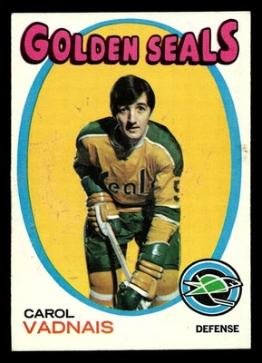 1971-72 Topps #46 Carol Vadnais Ex-Mint Seals ID:473992 - Image 1 of 2