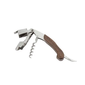 Crafthouse by Fortessa 4.75" Walnut and Stainless Steel Multi Step Bottle Opener - Picture 1 of 1