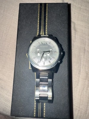 Reloj cronógrafo de acero inoxidable Armani Exchange AX2500 para hombre - plateado Foto 1 de 4