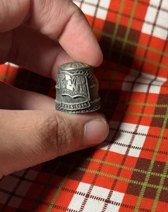 Texas Sesquicentenario 1836-1986 Dedal Vintage Recuerdo Coleccionable Metal A52 - Imagen 1 de 5