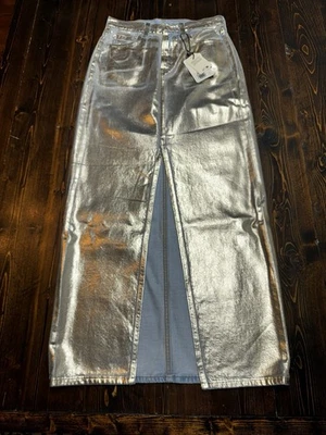 Levi's Premium Women's Coated Ankle Column Skirt, Midi Length, Size 26, NWT - Image 1 of 4