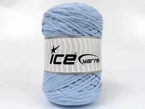 LOT OF 2 Ice HOBBY COTTON #81821 BABY BLUE 100% Bulky Cotton 400 Grams - Picture 1 of 4
