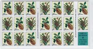 1997 32 cent Botanical Prints complete booklet of 20 Scott #3127a, Mint NH - Picture 1 of 1
