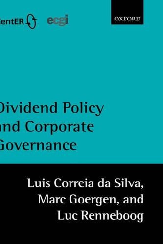 CONVERSE Dividend Policy and Corporate Governance by Marc Goergen (English) Hardcover Boo