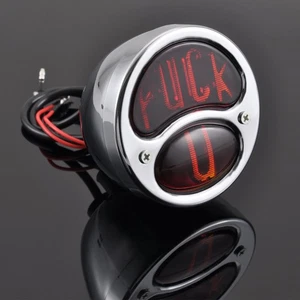 Chrome Retro Round Duolamp Brake Stop Taillight Lamp For Ford Model 1928-1931 - Picture 1 of 12