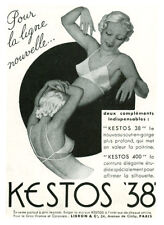 Publicité Ancienne " Sous Vêtements Kestos " 38 "   "   1938
