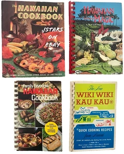 1964 - 1986 HAWAII HAWAIIAN POLYNESIAN COOKING COOKBOOK LOT of FOUR (4) BOOKS - Picture 1 of 6