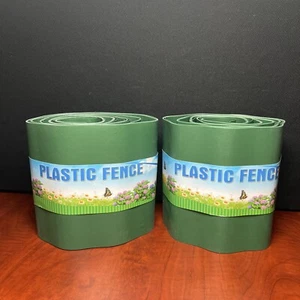 2PC Plastic Fence Garden Landscape Edging Border Lawn Edging Border Fence Yard - Picture 1 of 4