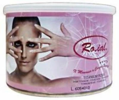 1 CERA DEPILATORIA LIPOSOLUBILE OSSIDO ZINCO TITANIO ROSA BARATTOLO ROIAL 400 ML