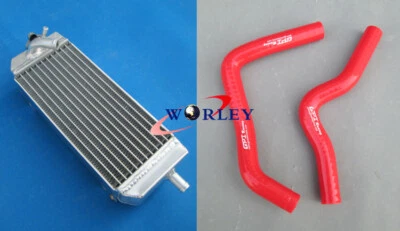 Для Suzuki RM85 RM 85 L 2002-2019 03 04 05 06 07 08 алюминиевый радиатор и красный шланг - Изображение 1 из 4