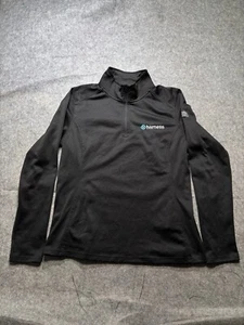 The North Face Sweatshirt Womens Large Black Glacier Fleece Long Sleeve 1/4 Zip - Picture 1 of 8