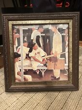 Norman Rockwell Framed 15.5” x 15.75 THE ROOKIE World Series Spring Training ‘57