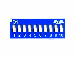 10 Stück Durchsteckschalter 10 Positionen 10P DIP Schalter EDS110SZ verzinnt RoHS ECE Taiwan - Bild 1 von 5