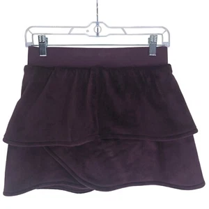 Athleta Girl Fleece Tiered Skirt Pull On Size Large Purple Athleisure Activewear - Picture 1 of 8