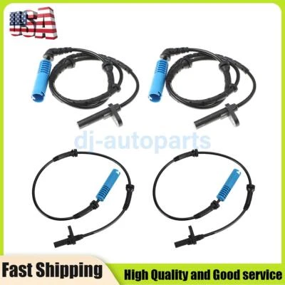 4X Front and Rear L/R ABS Wheel Speed Sensor For BMW E60 E61 525i 528i E63 645Ci - Imagem 1 de 3