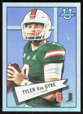 2022 Bowman University 1952 Tyler Van Dyke Miami Hurricanes #52BF-8
