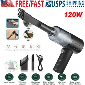 120W Handheld Cordless Vacuum Cleaner Mini Portable For Car Auto Home Wireless - Picture 1 of 23