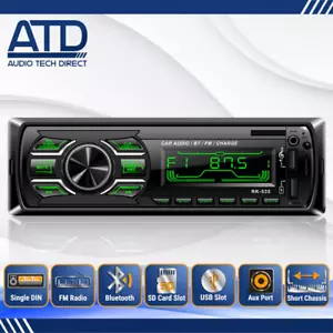 Mechless Single 1 DIN Bluetooth Dual USB Autoradio BT Stereo SD RK538 *GRATIS SWC* - Bild 1 von 13