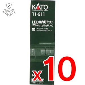 10 Piece Set KATO 11-211 N Scale UNITRACK LED Interior Lighting Kit Ver.2 - Picture 1 of 1