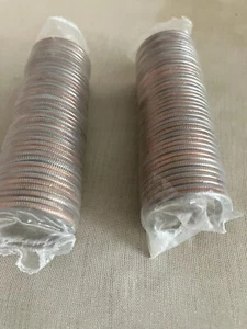 \ Dos rollos de banco de 25 centavos del Bicentenario. Mary Land 2000 y Nueva York 2001 - Imagen 1 de 1