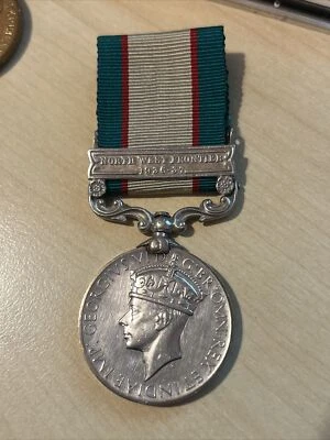 British India North West Frontier 1936-37 Medal 246HD Const Rehmat Khan Police - Image 1 of 4