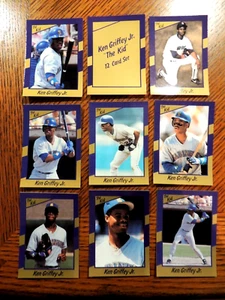 KEN GRIFFEY JR. 1989 BRODER "THE KID" 12-CARD GLOSSY SET MARINERS HOF - Picture 1 of 2