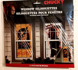 Chucky Childs Siluetas Ventana de Juego Halloween Escena de Terror Nuevo de Lote Antiguo Sellado 2023 - Imagen 1 de 5