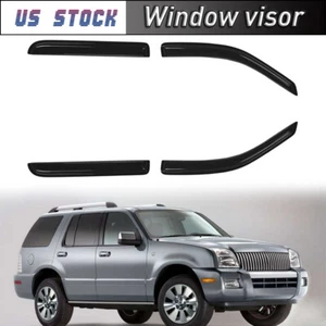 Fit For Ford Explorer 2002-2010 Smoke Window Visors Rain Deflector Sun Shade - Picture 1 of 9