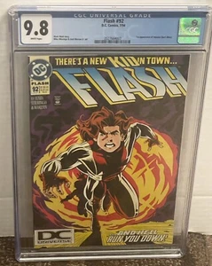 Flash # 92 1st Impulse CGC 9.8 RARO DC Universe Logo Variante Páginas Blancas - Imagen 1 de 1