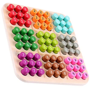 Sudoku Schachspielzeug Kind Hölzernes Sudoku-Spielspielzeug Kinderspielzeug - Bild 1 von 12