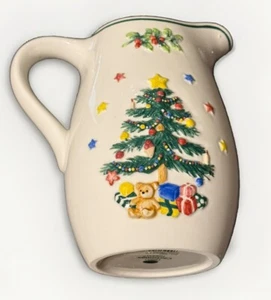 Jarra 3D NIKKO vacaciones de Navidad 62 OZ nueva con caja - Imagen 1 de 4