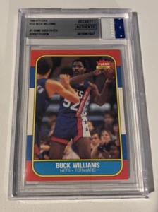 1986-87 Fleer - #123 Buck Williams Game Used Patch (Beckett)  - Picture 1 of 2