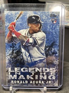 2018 Topps Ronald Acuna Jr RC Rookie Legends In The Making Blue Variation LITM-1