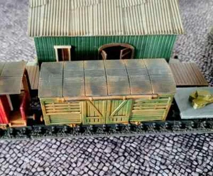 Deweycat Eisenbahn Viehwagen - Resin 28mm Miniaturen - Bolt Action - Bild 1 von 1