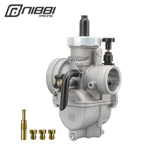 NIBBI PE26mm Carburetor w/ Carb Jets For KAWASAKI SUZUKI 2T 4T Engine Motorcycle - Picture 1 of 7