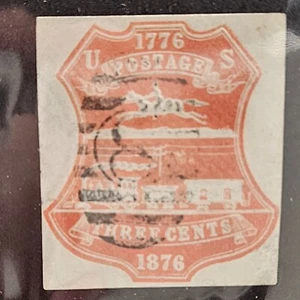 US Stamp Sc U218, Cut Square TypeU57, Used F/VF CV$25.00 (412Q075) - Picture 1 of 1
