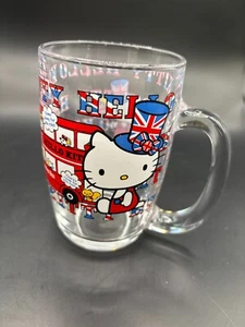 Hello Kitty Glass Mug London Bus Sanrio 1976 - Picture 1 of 10