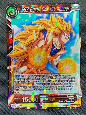 SS3 Goku One Hit Wonder  BT8-003 R - Dragon Ball Super Card Foil - Image 1 of 2