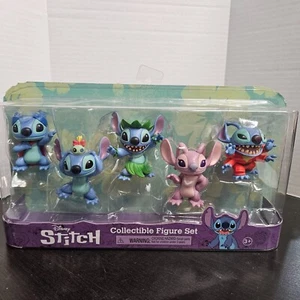 Disney Lilo & STITCH w/ ANGEL 2.5 inch Collectible 5 Piece Figure Set - NEW! - Picture 1 of 3