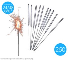 250 SCINTILLE 26cm stelline bastoncino luminoso fontanine matrimonio capodanno
