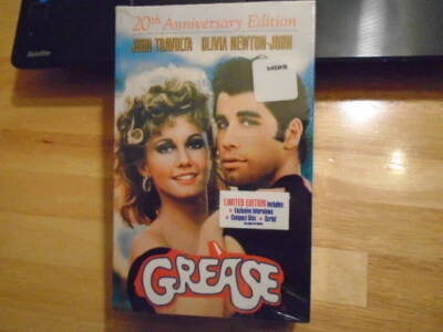 SEALED RARE OOP Grease VHS film + CD Script OLIVIA NEWTON-JOHN Limited Edition ! - Image 1 of 2